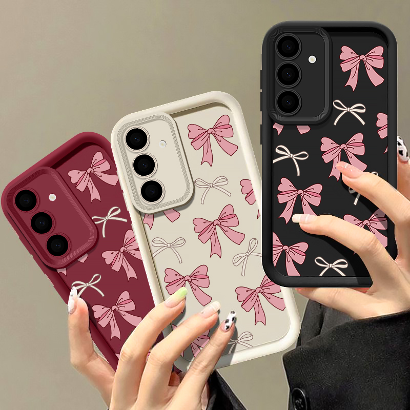 Phone Cases Galaxy A16 5G - Coque en silicone motif nœud papillon